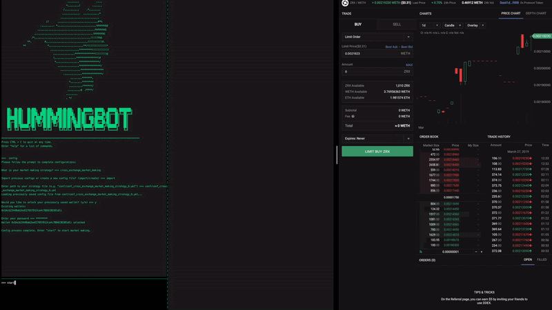 Market making in real time